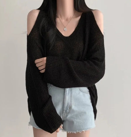 Open Shoulder Summer Sweater