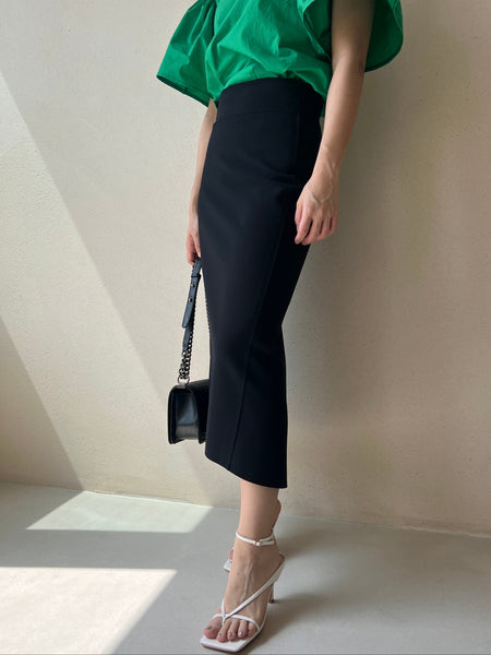 Summer Spandex Slit Pencil Skirt