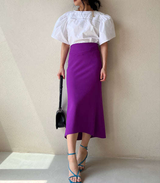 Summer Spandex Slit Pencil Skirt