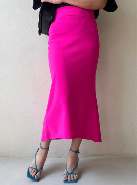 Summer Spandex Slit Pencil Skirt