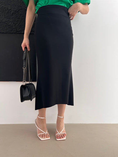 Summer Spandex Slit Pencil Skirt