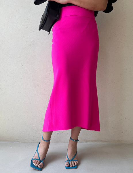 Summer Spandex Slit Pencil Skirt