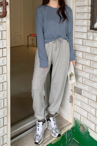 Plain Cotton Jogger Pants